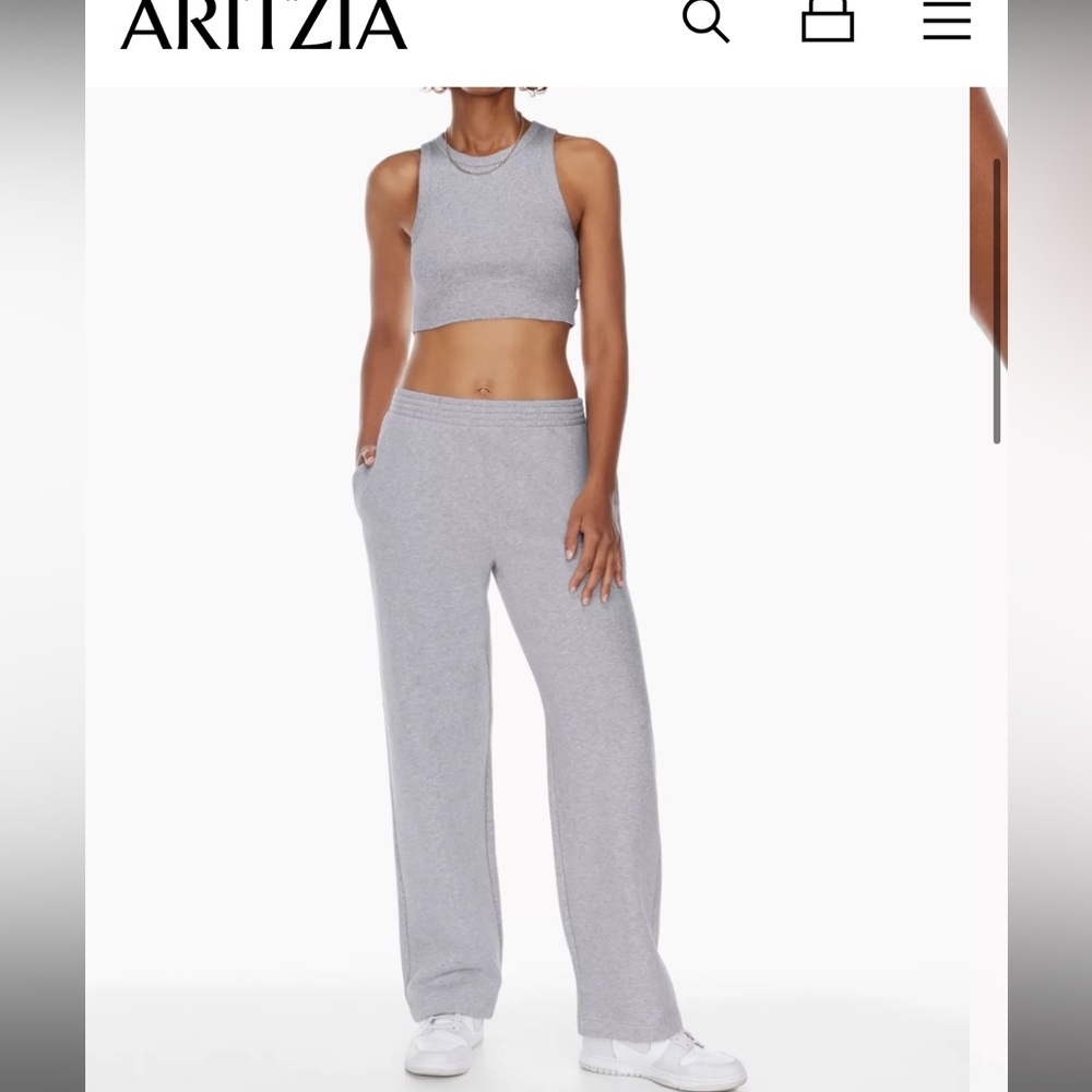 TNA straight grey sweatpants